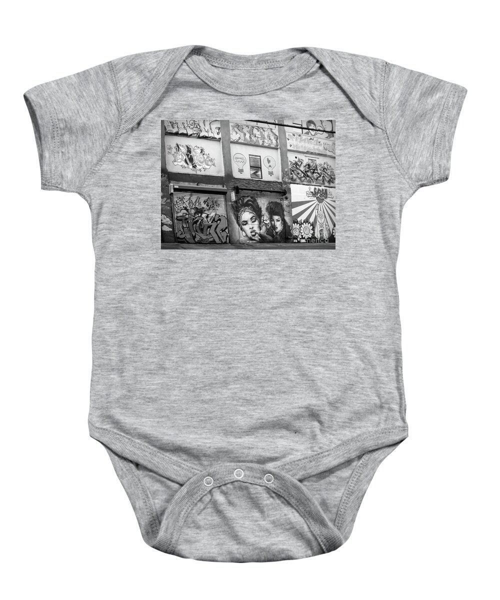 5 Points Baby Onesie featuring the photograph Queens NY Art Center 5 Points 2013 by Chuck Kuhn