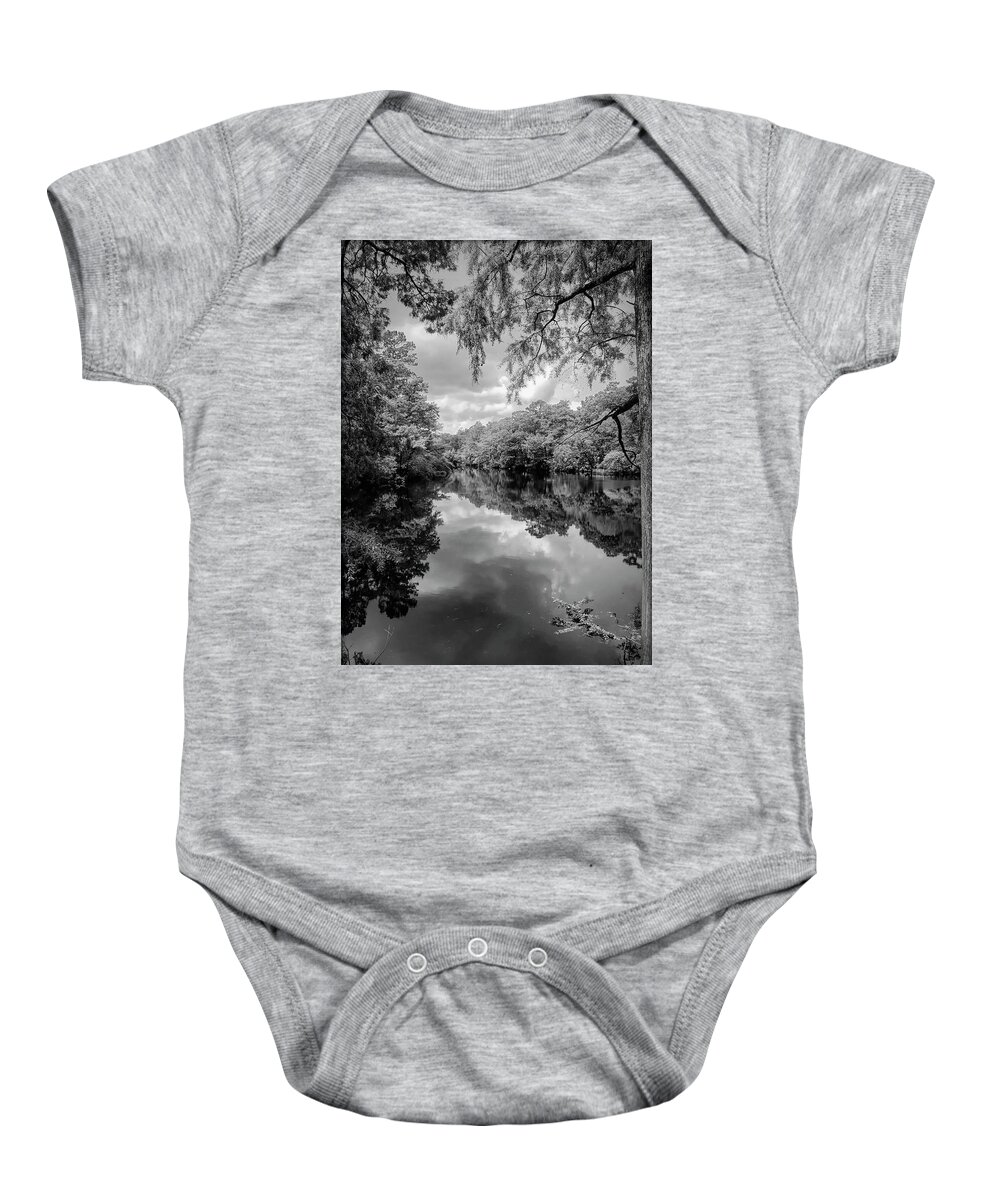 Water Baby Onesie featuring the photograph Reflections Of Nature by Elaine Malott