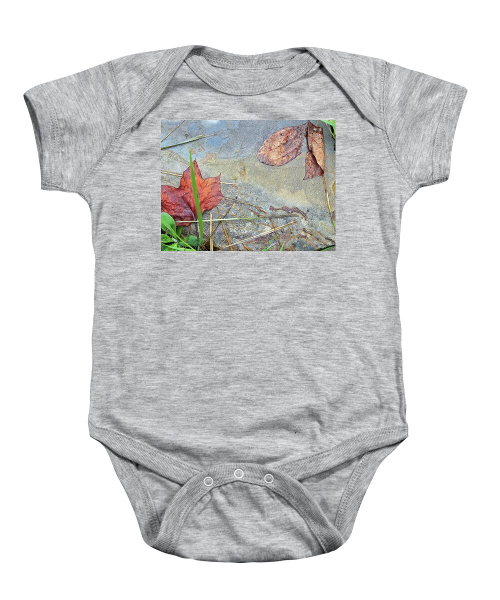 Duane Mccullough Baby Onesie featuring the photograph Rock Stain Abstract 6 by Duane McCullough