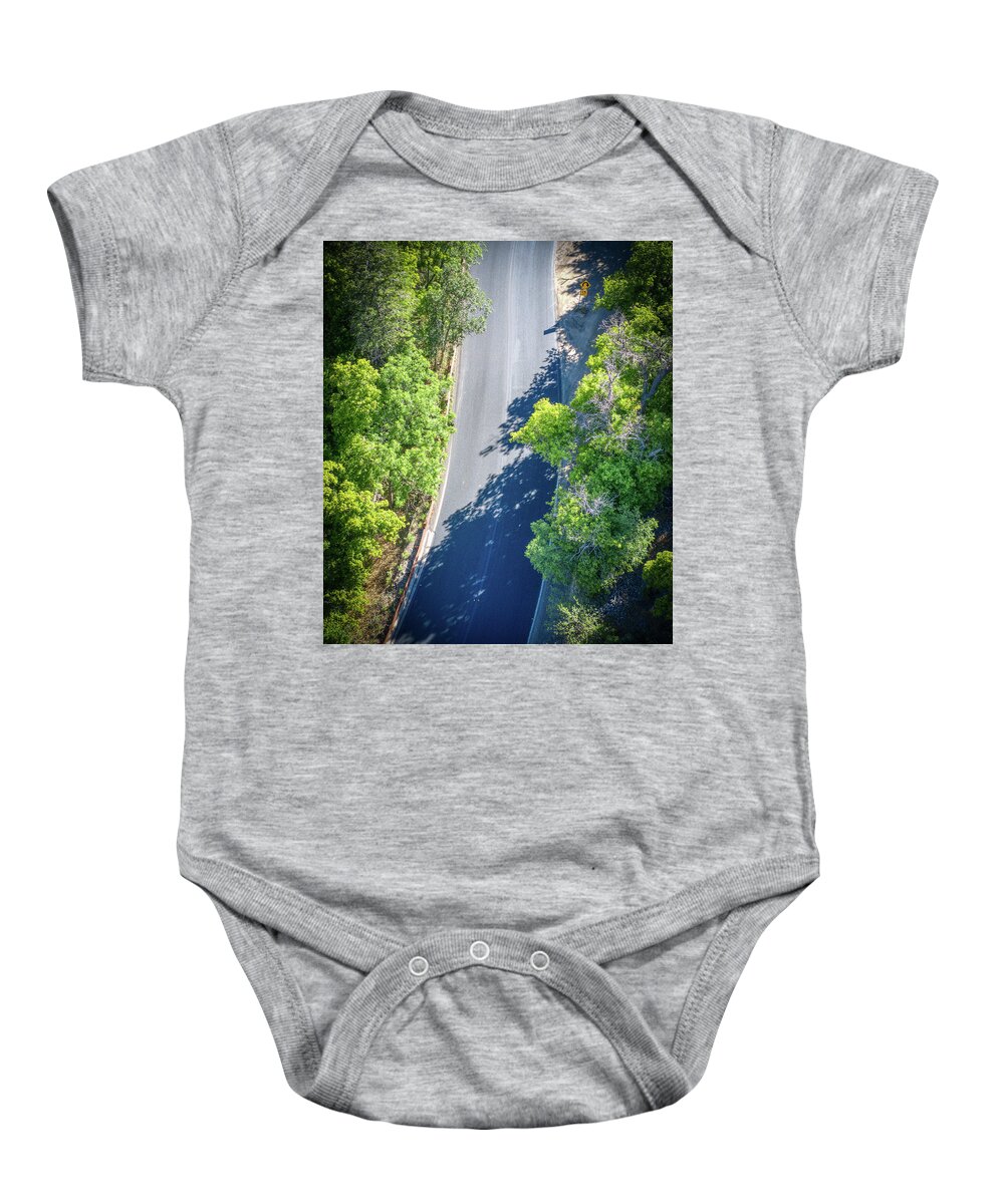 Sun Baby Onesie featuring the photograph Route 89A Sedona Top Down by Anthony Giammarino