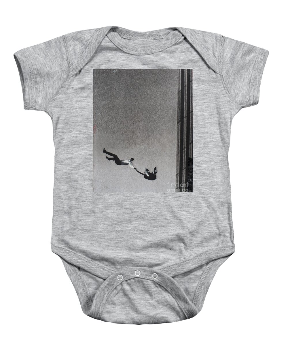  Baby Onesie featuring the mixed media Ruth One Sixteen Seventeen by SORROW Gallery