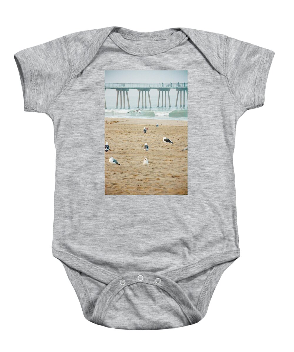 Seagulls Baby Onesie featuring the photograph Seagull Coast by Bill Carson Photography