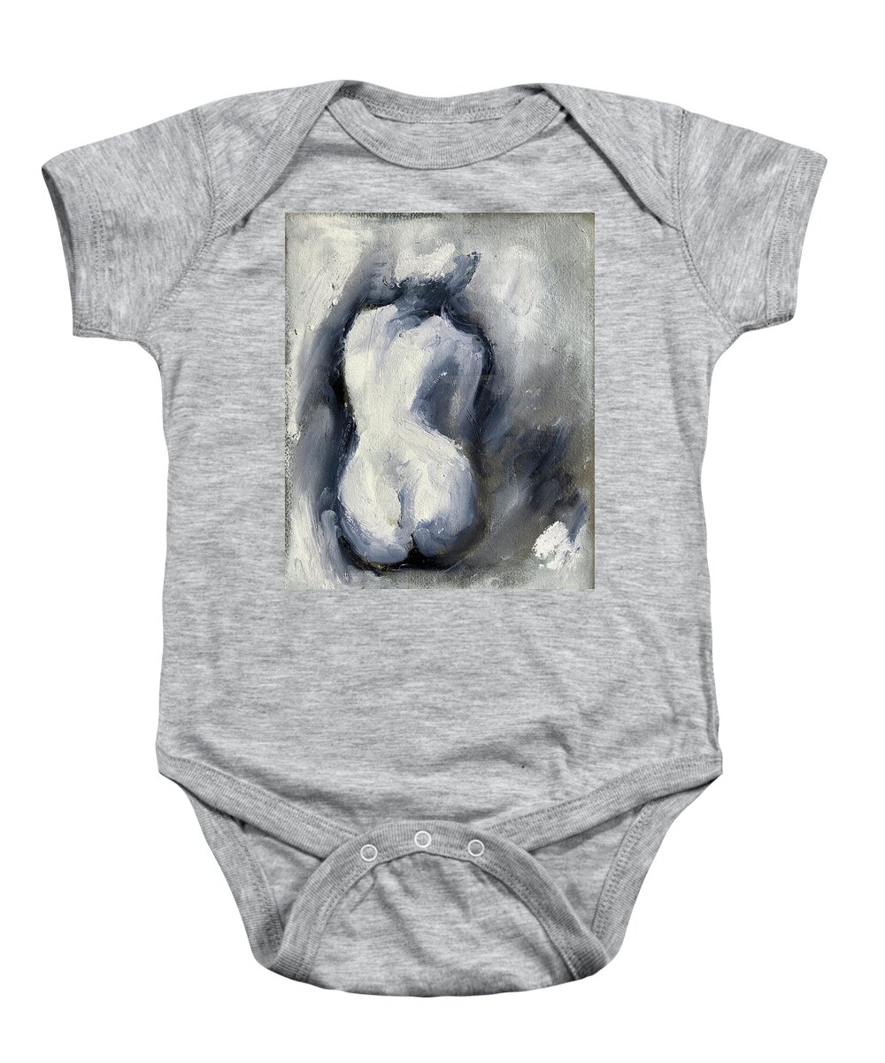 Nudes Baby Onesie featuring the painting Shades of Light i by Sharon Sieben