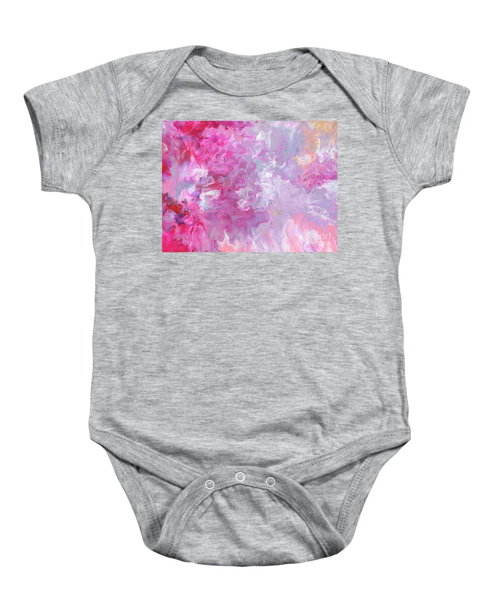 Sky Above Baby Onesie featuring the painting Sky Above by Marlene Book
