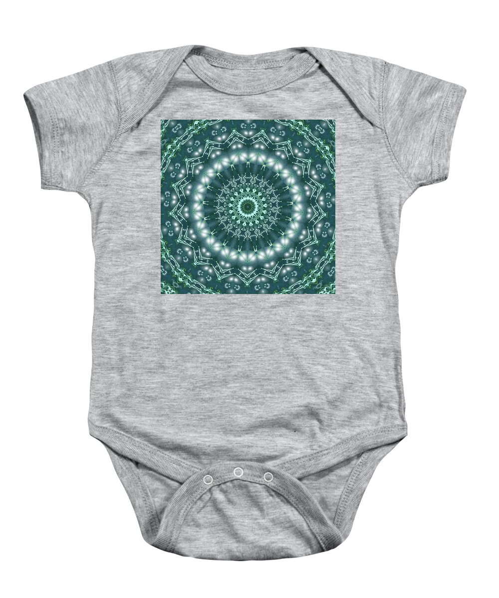  Baby Onesie featuring the digital art Snow Angel by Designs By L