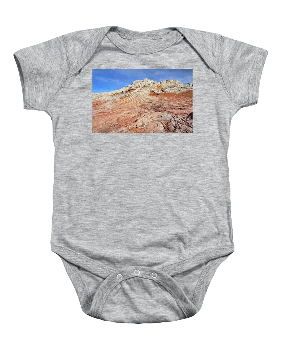 White Pocket Baby Onesie featuring the photograph Solid Waves pano by Theo O'Connor