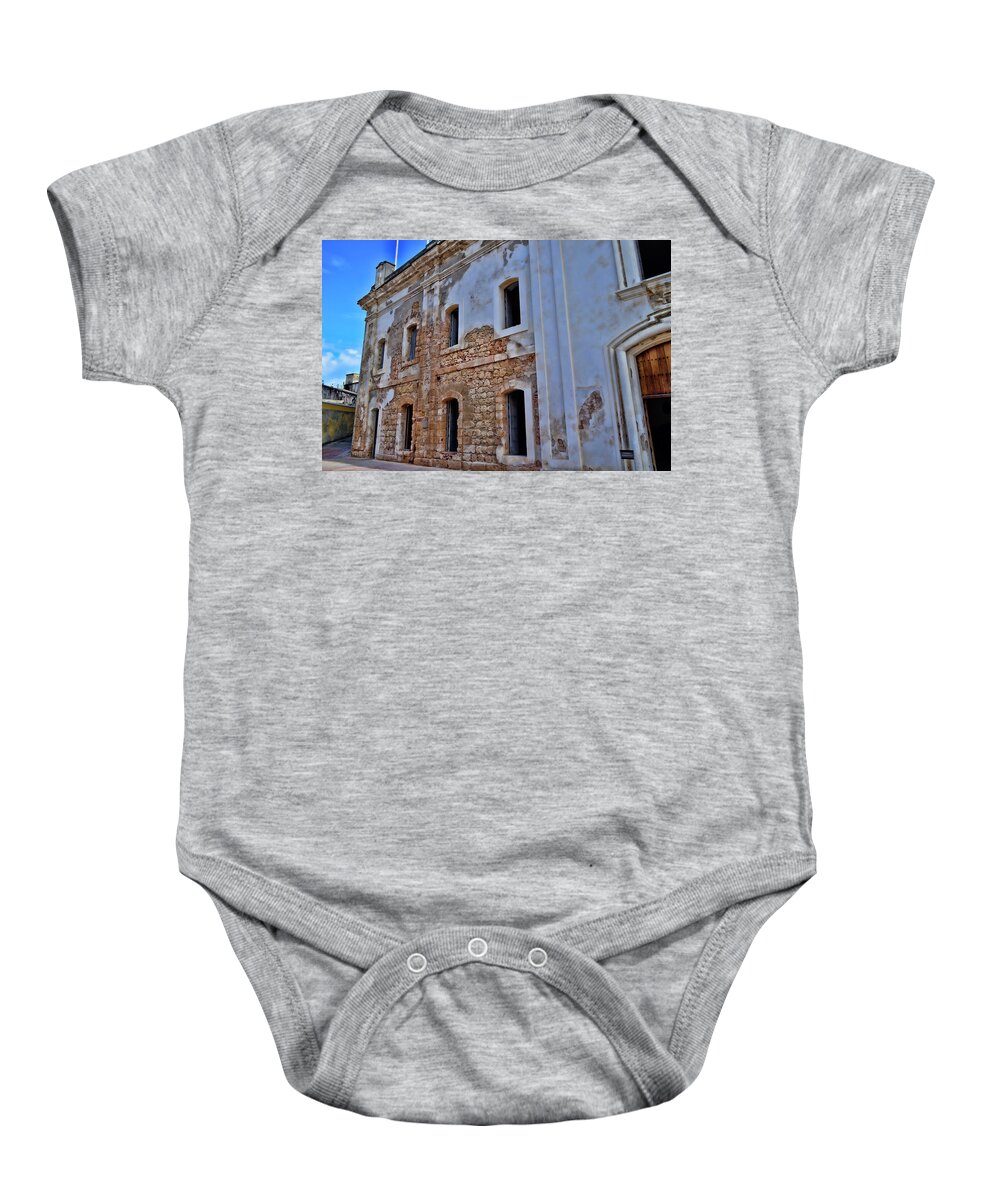 Puerto Rico Baby Onesie featuring the photograph Spanish Fort by Segura Shaw Photography