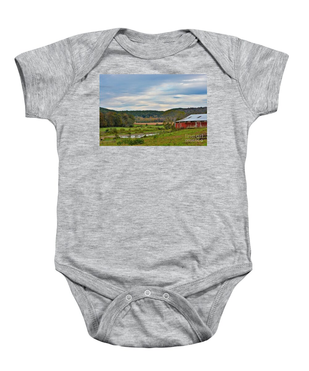 Landscape Baby Onesie featuring the photograph Still by Dani McEvoy