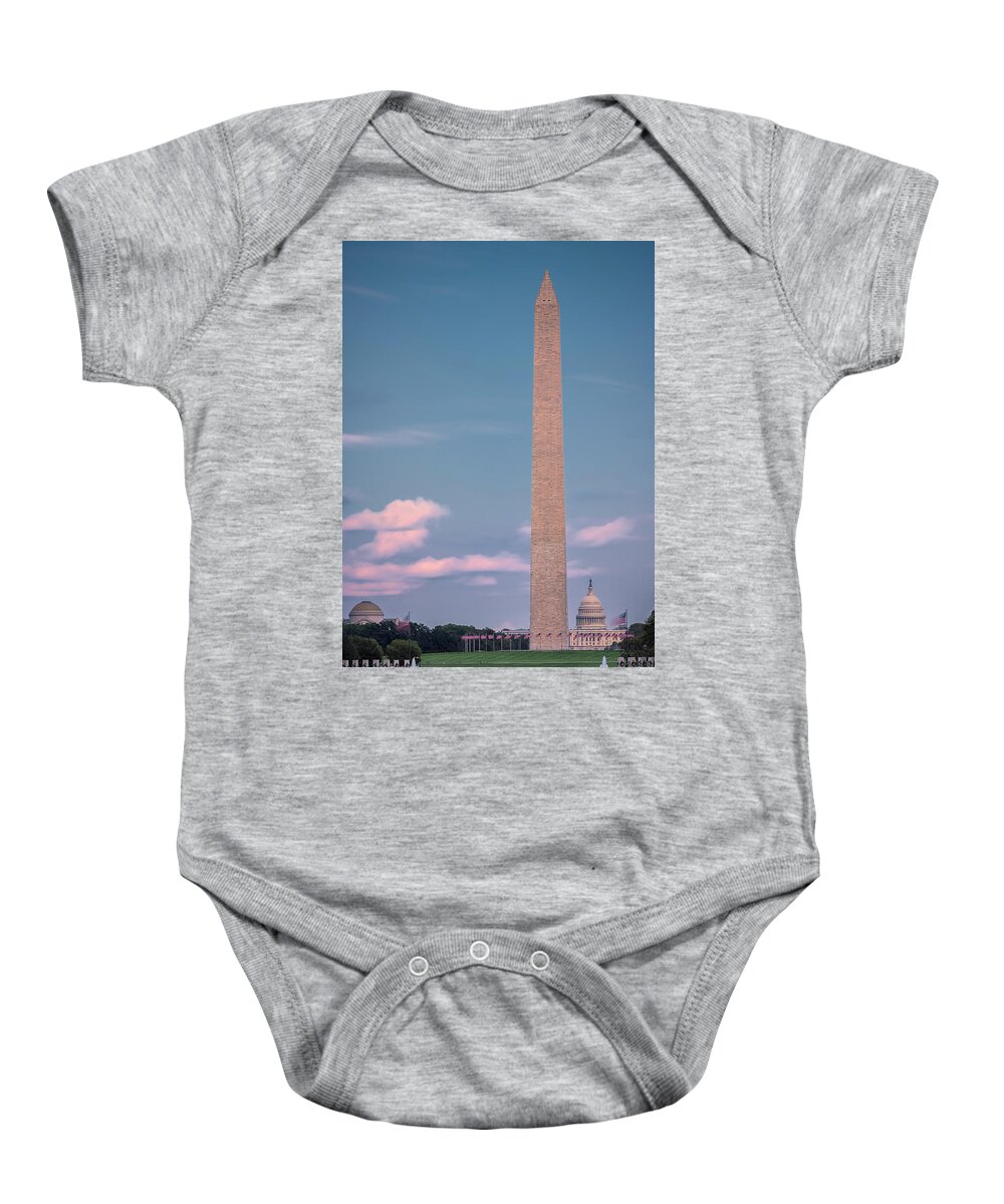 Washington D.c. Baby Onesie featuring the photograph Summer On The Mall by Robert Fawcett