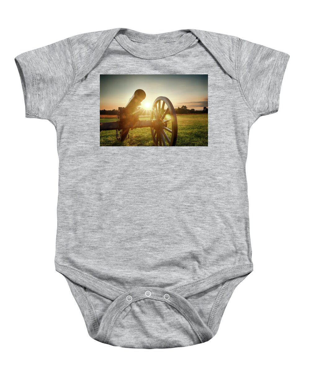Sun Baby Onesie featuring the photograph Sunset Canon by Travis Rogers