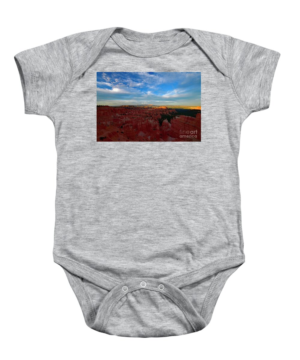 Sunset Baby Onesie featuring the photograph Sunset Over Bryce by Amazing Action Photo Video