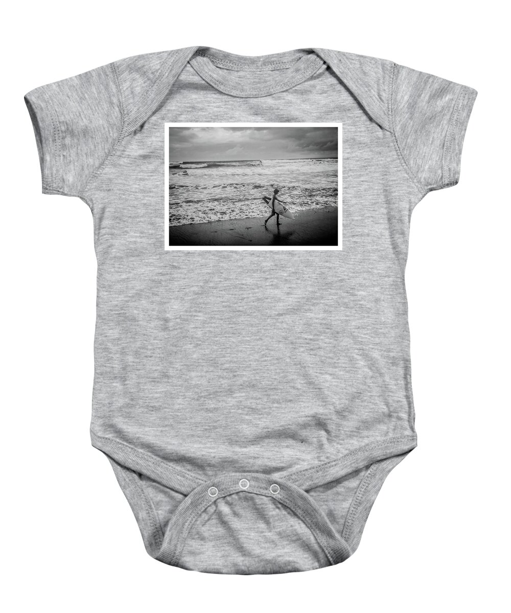 Surfer Baby Onesie featuring the photograph Surfer Boy by Tito Slack