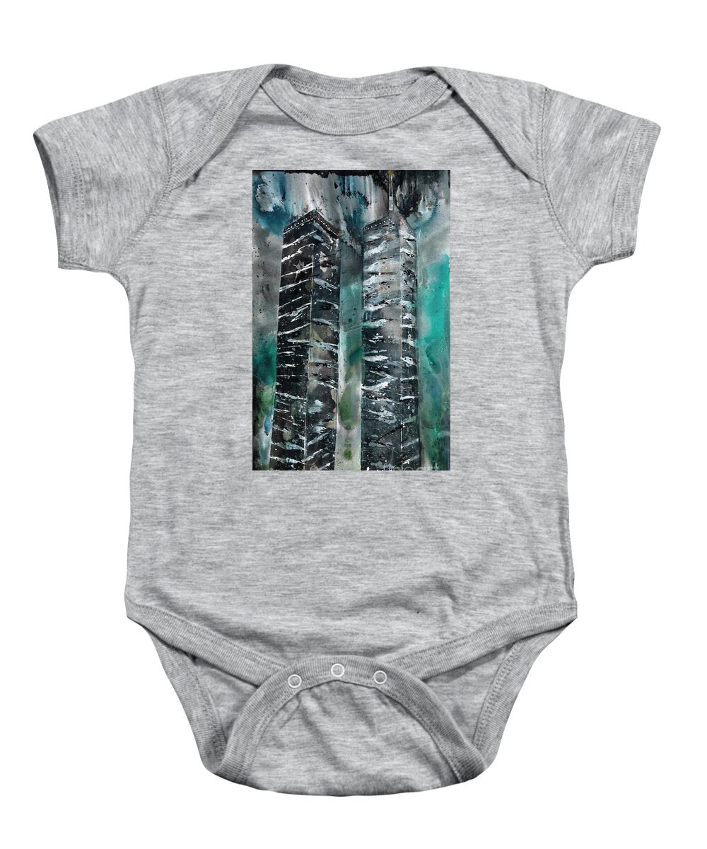2019 Baby Onesie featuring the painting T2 by Kasha Ritter