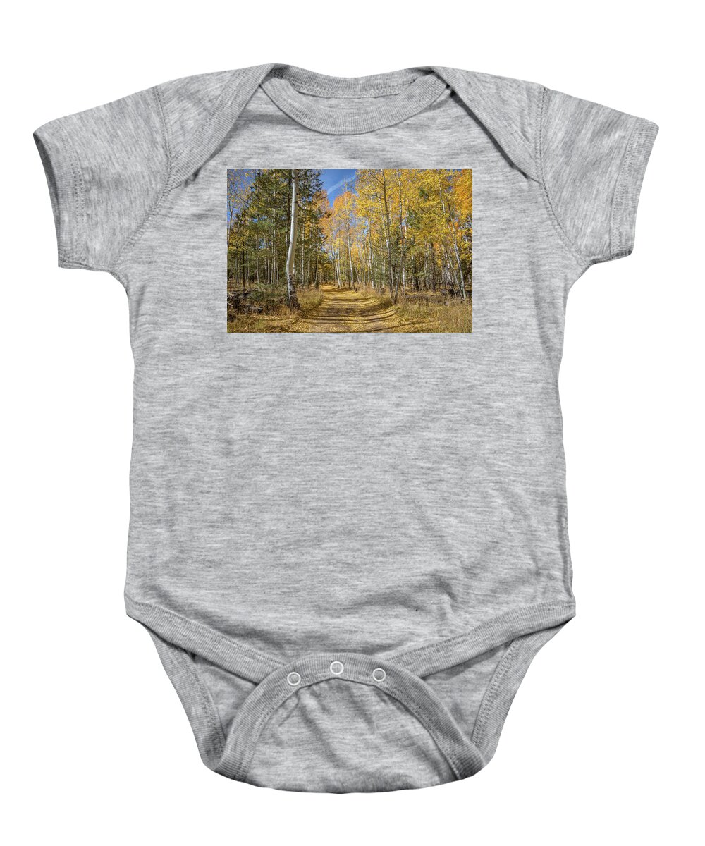 Arizona Baby Onesie featuring the photograph Take Me Home Country Road by TL Wilson Photography by Teresa Wilson