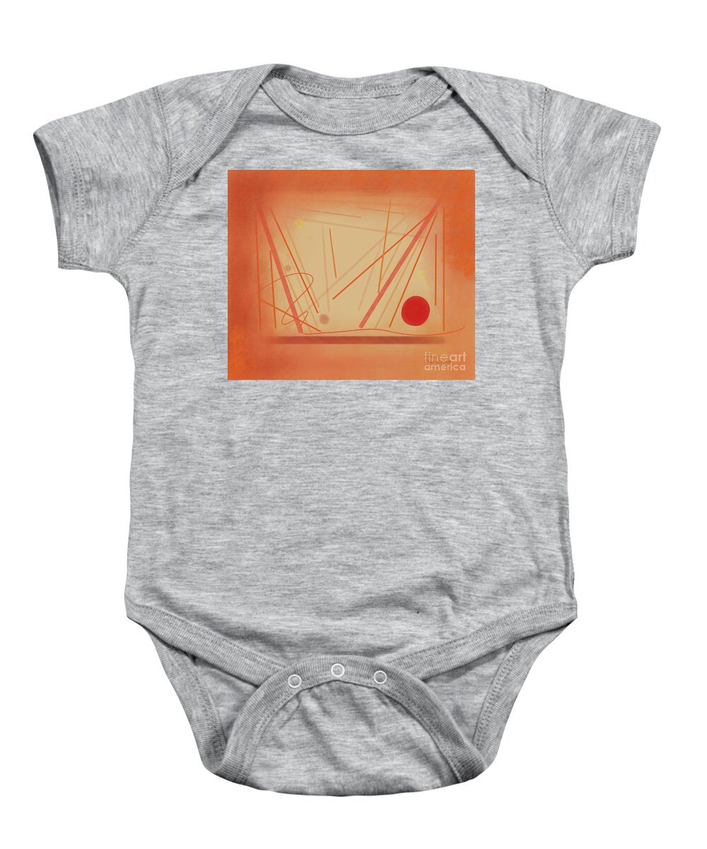 New Student Baby Onesie featuring the digital art The Beginning Music Student by Annette M Stevenson