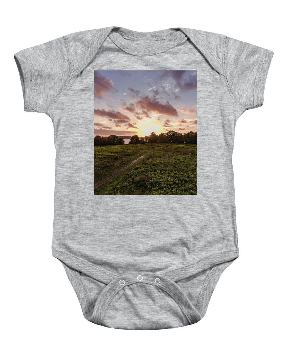 Trail Baby Onesie featuring the photograph The Quiet Path by William Bretton