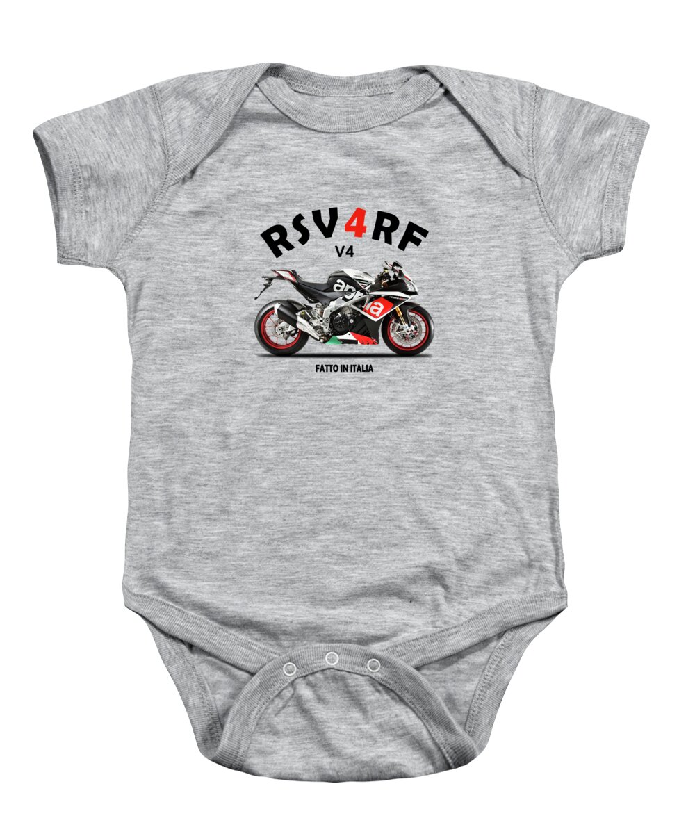 Aprilia Rsv4 Baby Onesie featuring the photograph The RSV4 RF by Mark Rogan