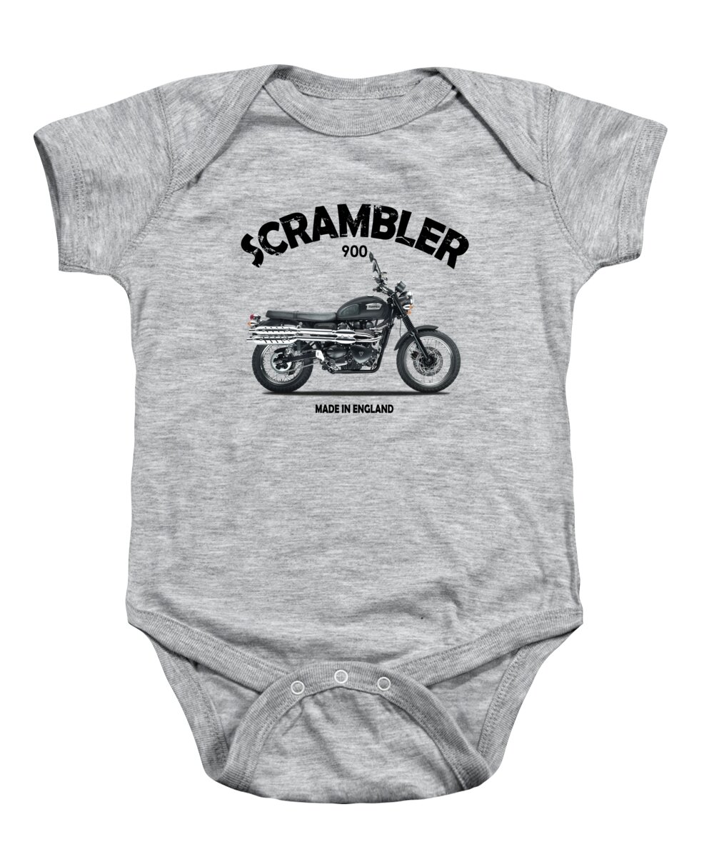 Scrambler 900 Baby Onesie featuring the photograph The Scrambler 900 by Mark Rogan