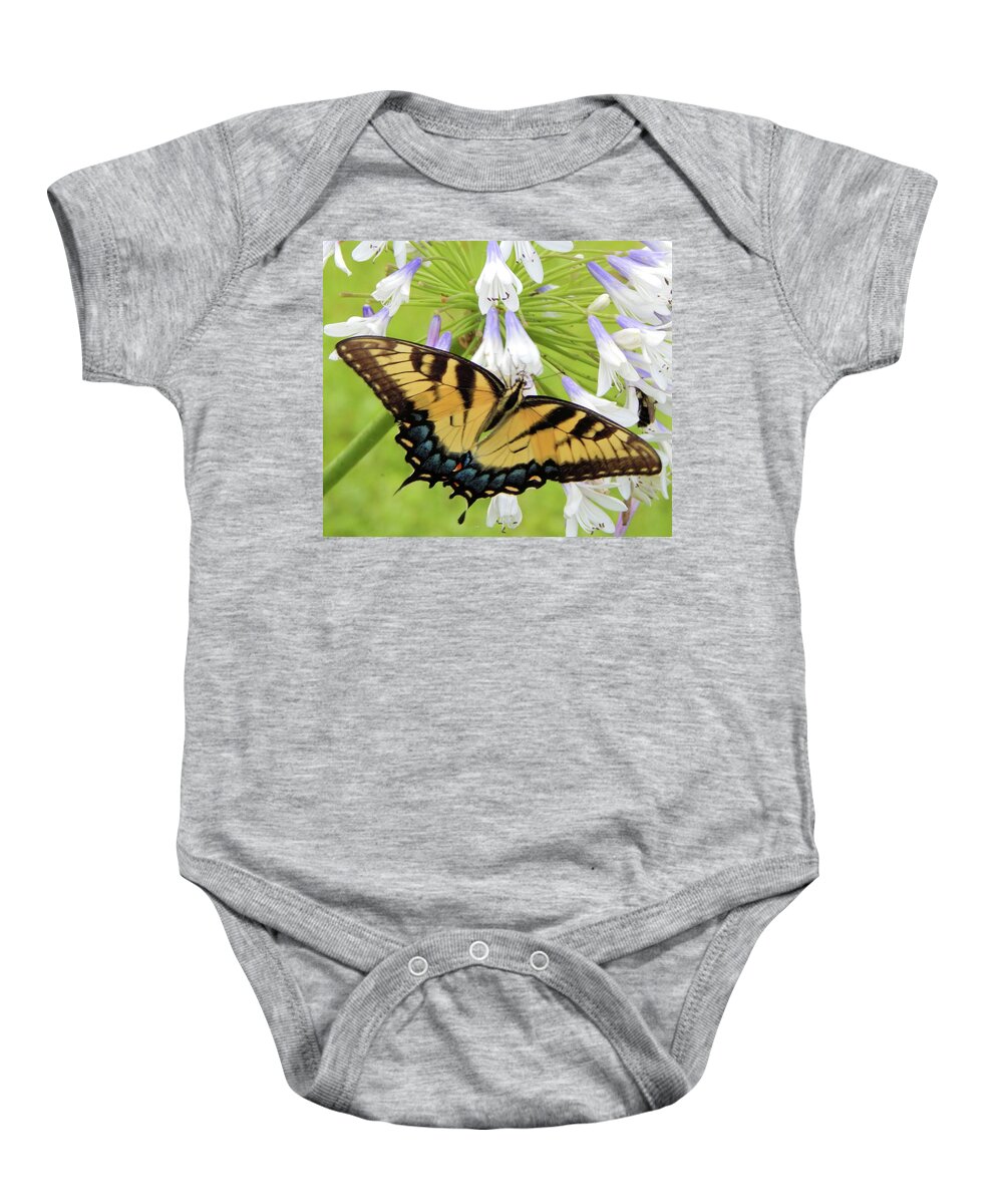 Butterfly Baby Onesie featuring the photograph Tiger Swallowtail II by Karen Stansberry