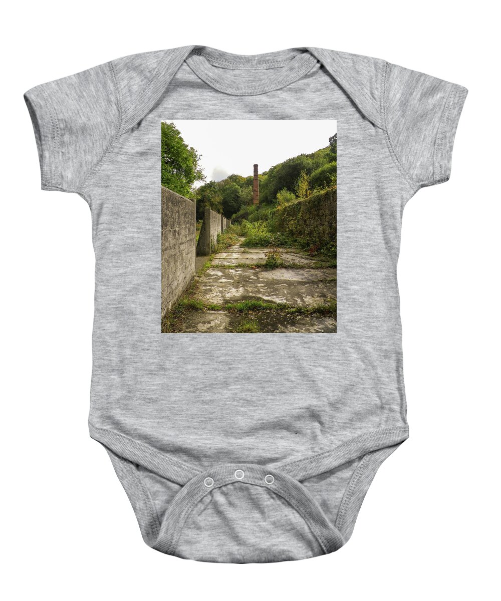 Ruins Baby Onesie featuring the photograph Trevanny Dry Luxulyan Cornwall by Richard Brookes