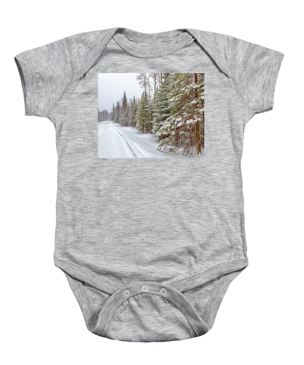 Pines Baby Onesie featuring the photograph Tug Hill Pines by Rod Best