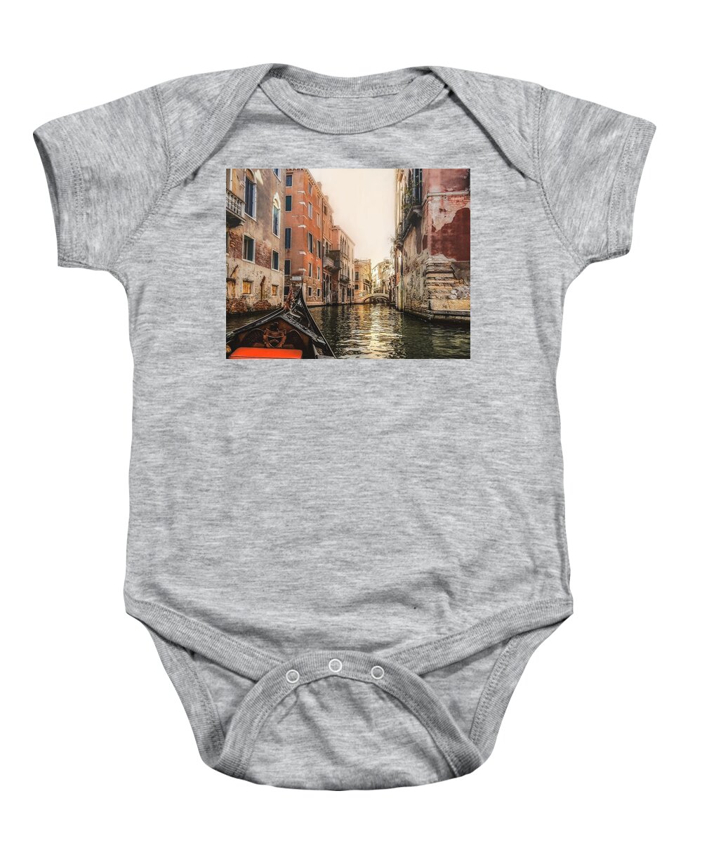 Canal Baby Onesie featuring the photograph Venice by Anamar Pictures