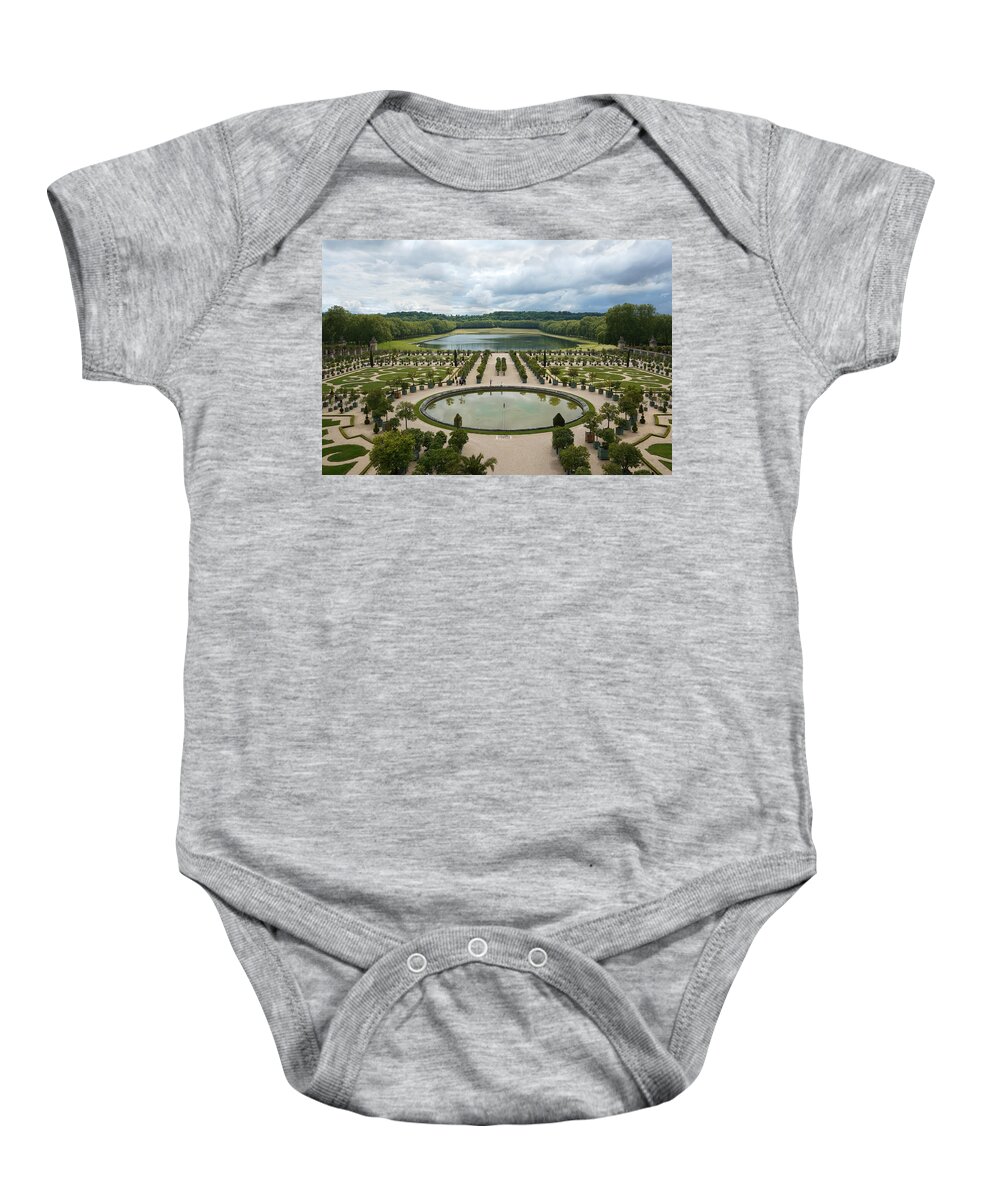 Versailles Baby Onesie featuring the photograph Versailles 4 by Andrew Fare