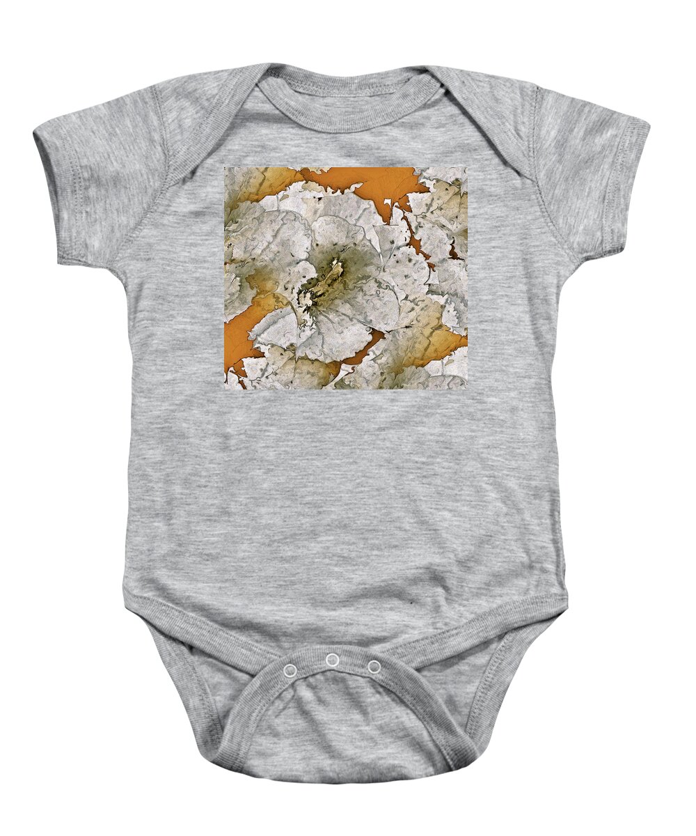 Flowers Baby Onesie featuring the painting White Petunia by Natalie Holland