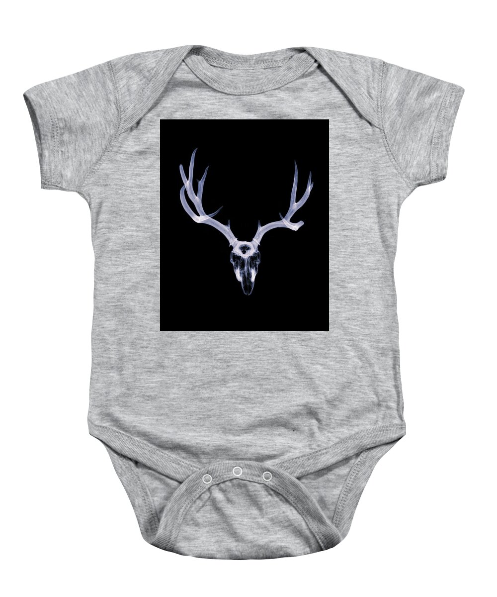 Kansas Baby Onesie featuring the photograph White-tailed Deer x-ray 004 by Rob Graham