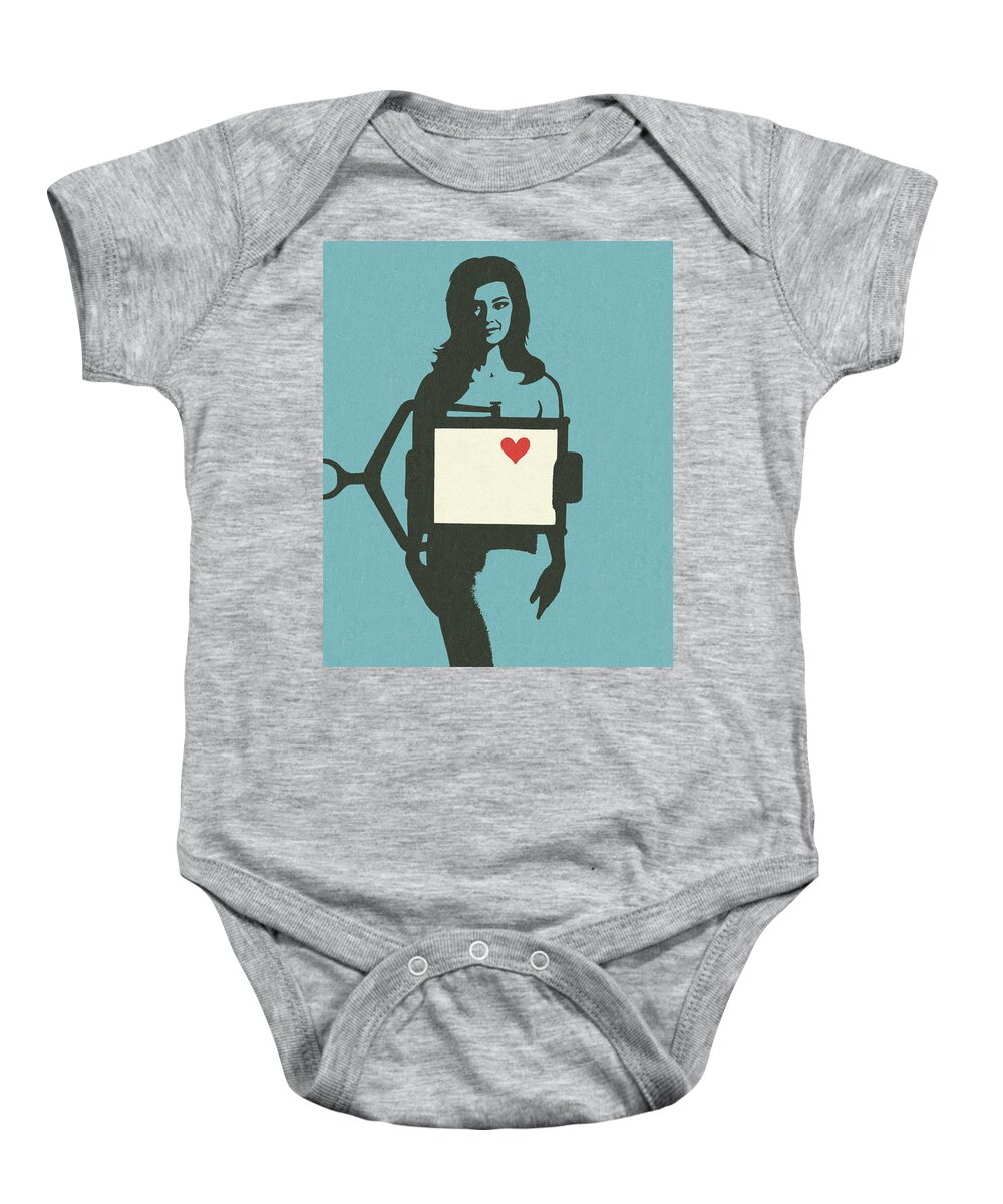Xray of a Woman's Heart Onesie by CSA Images - Pixels