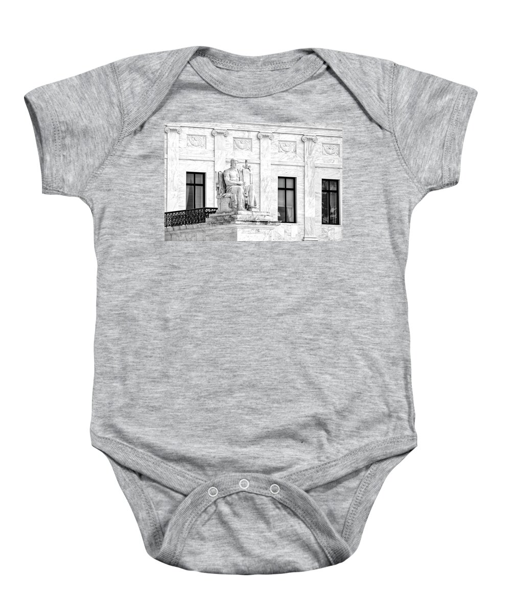 Scotus Baby Onesie featuring the photograph Authority Of Law #1 by Susan Candelario