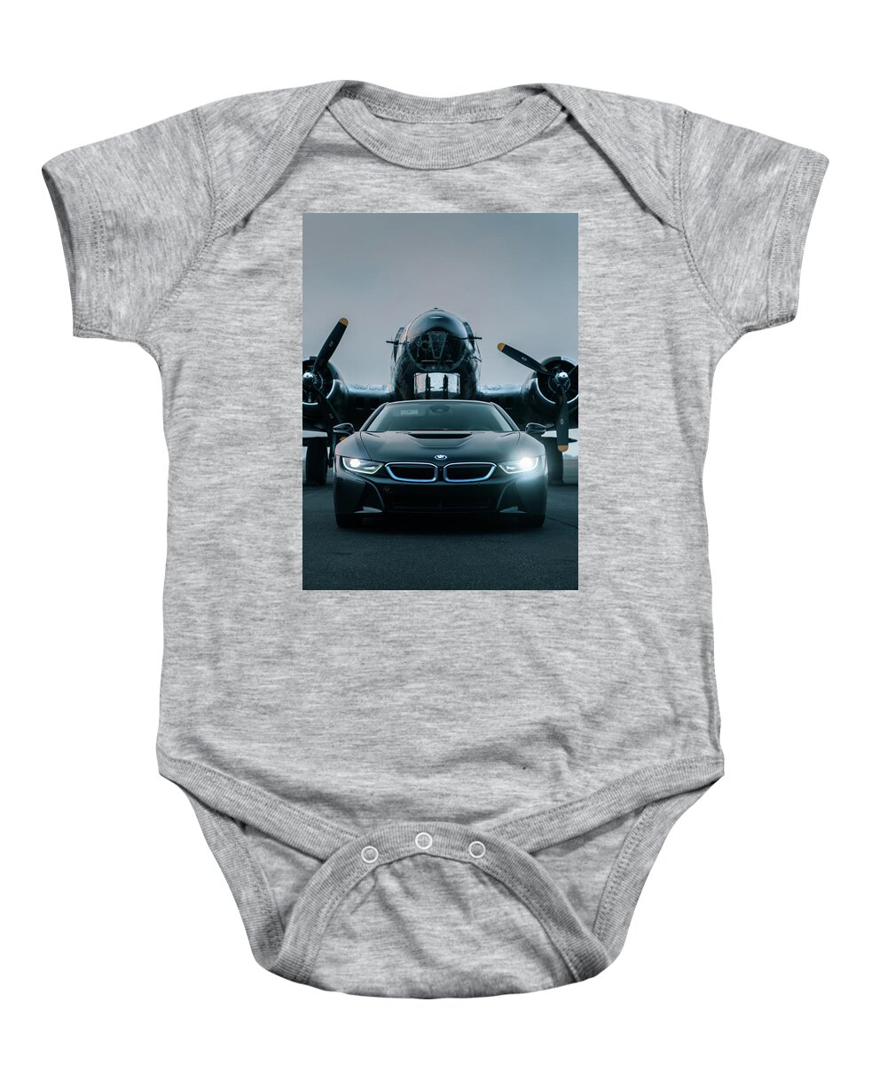 Bmw Baby Onesie featuring the photograph Beauty and the Beast #1 by David Whitaker Visuals