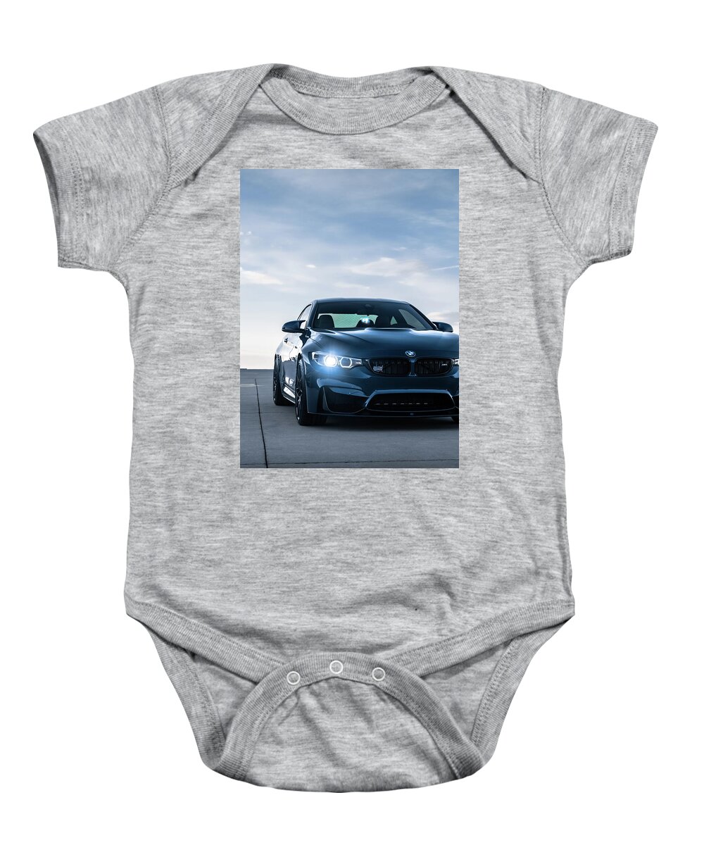 Bmw Baby Onesie featuring the photograph Bmw M4 #1 by David Whitaker Visuals