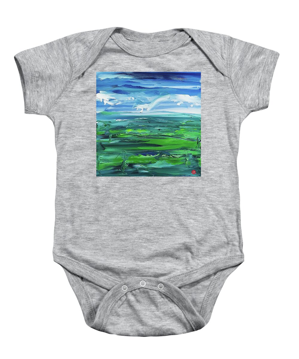  Baby Onesie featuring the painting Dreamy Days 2 by Martin Bush