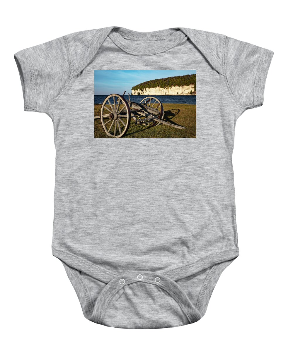 Ghost Town Baby Onesie featuring the photograph Historic Fayette State Park in Michigan #1 by Eldon McGraw