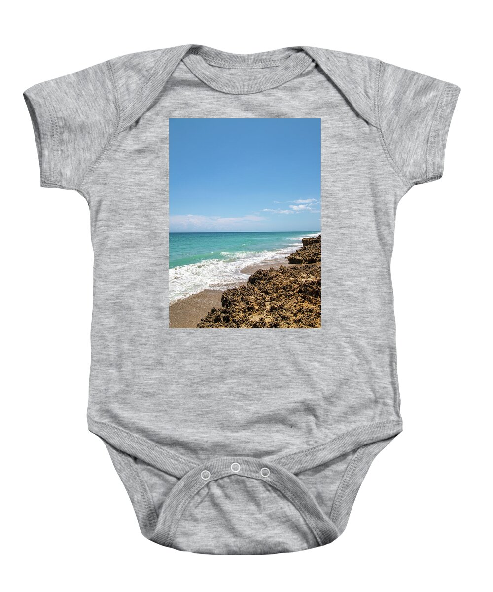 Beach Baby Onesie featuring the photograph Hutchinson Island, Florida #1 by Dart Humeston