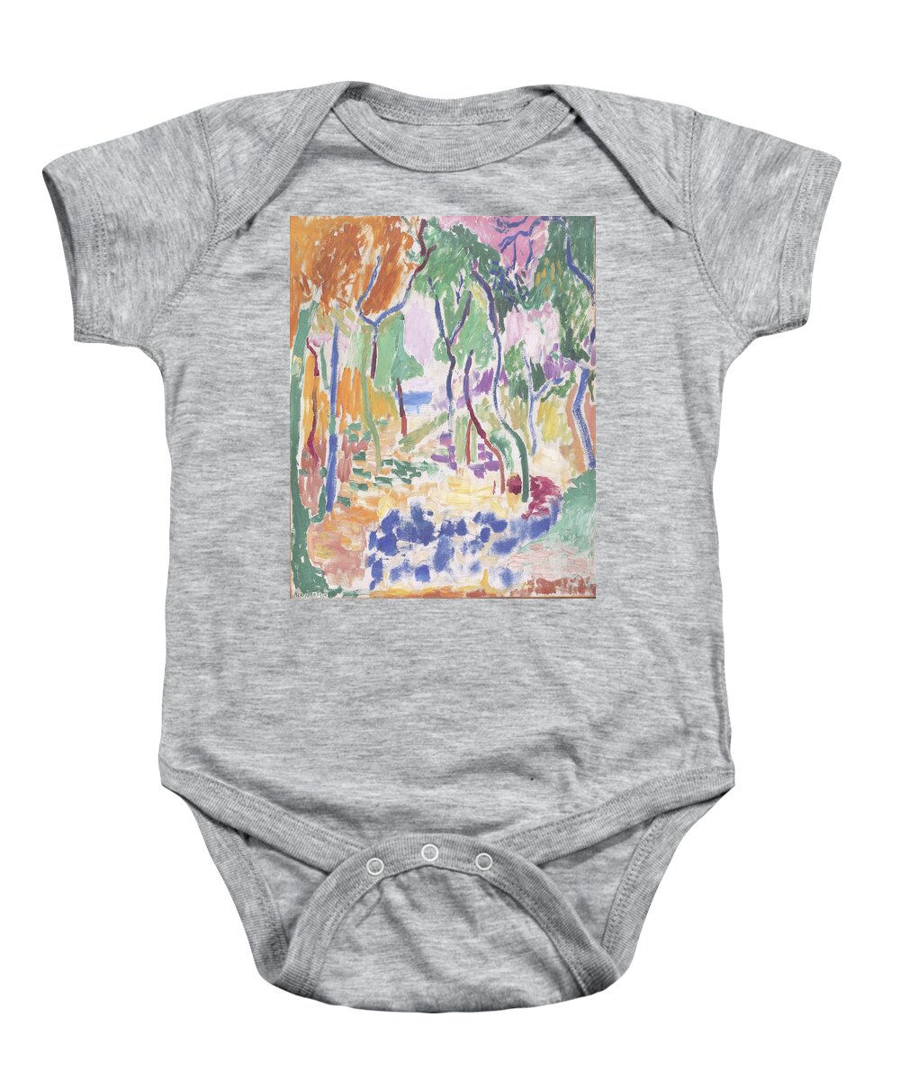 Matisse Baby Onesie featuring the painting Landscape Near Collioure #2 by Henri Matisse