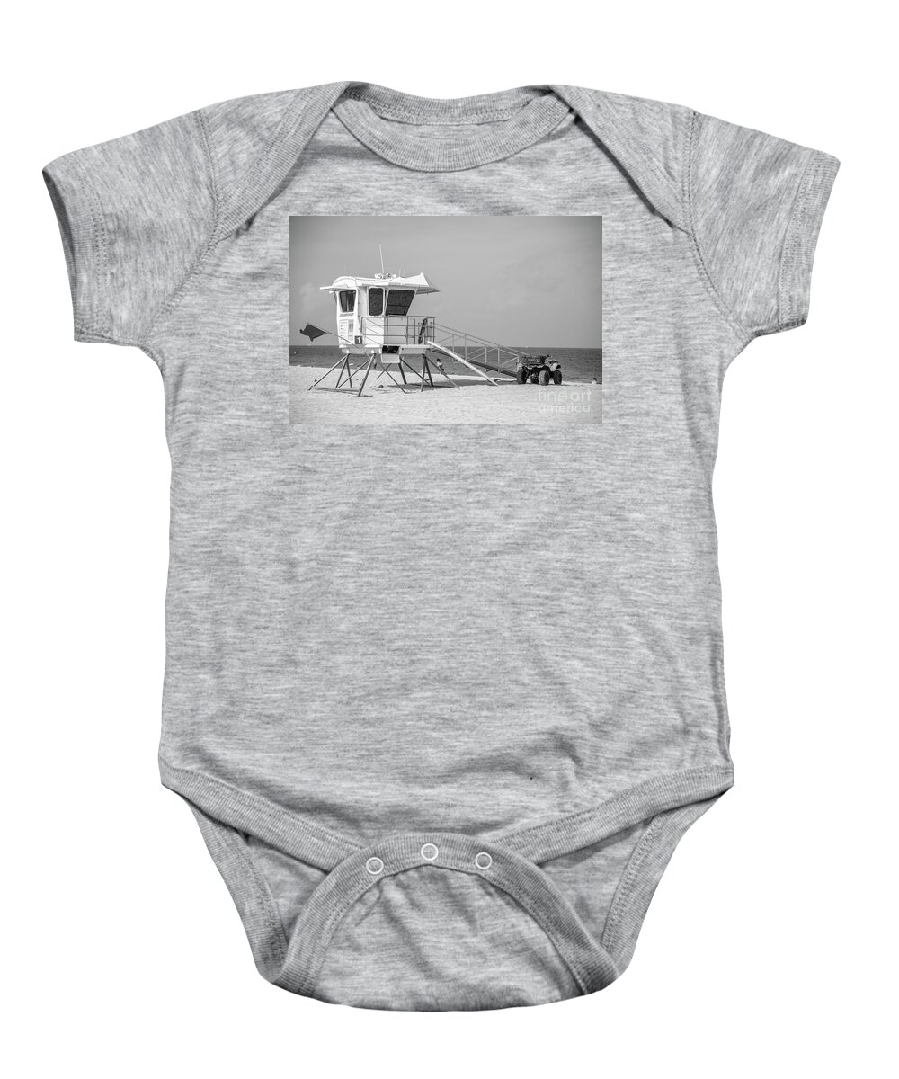 Fort Lauderdale Baby Onesie featuring the photograph Lifeguard On Duty #1 by FineArtRoyal Joshua Mimbs