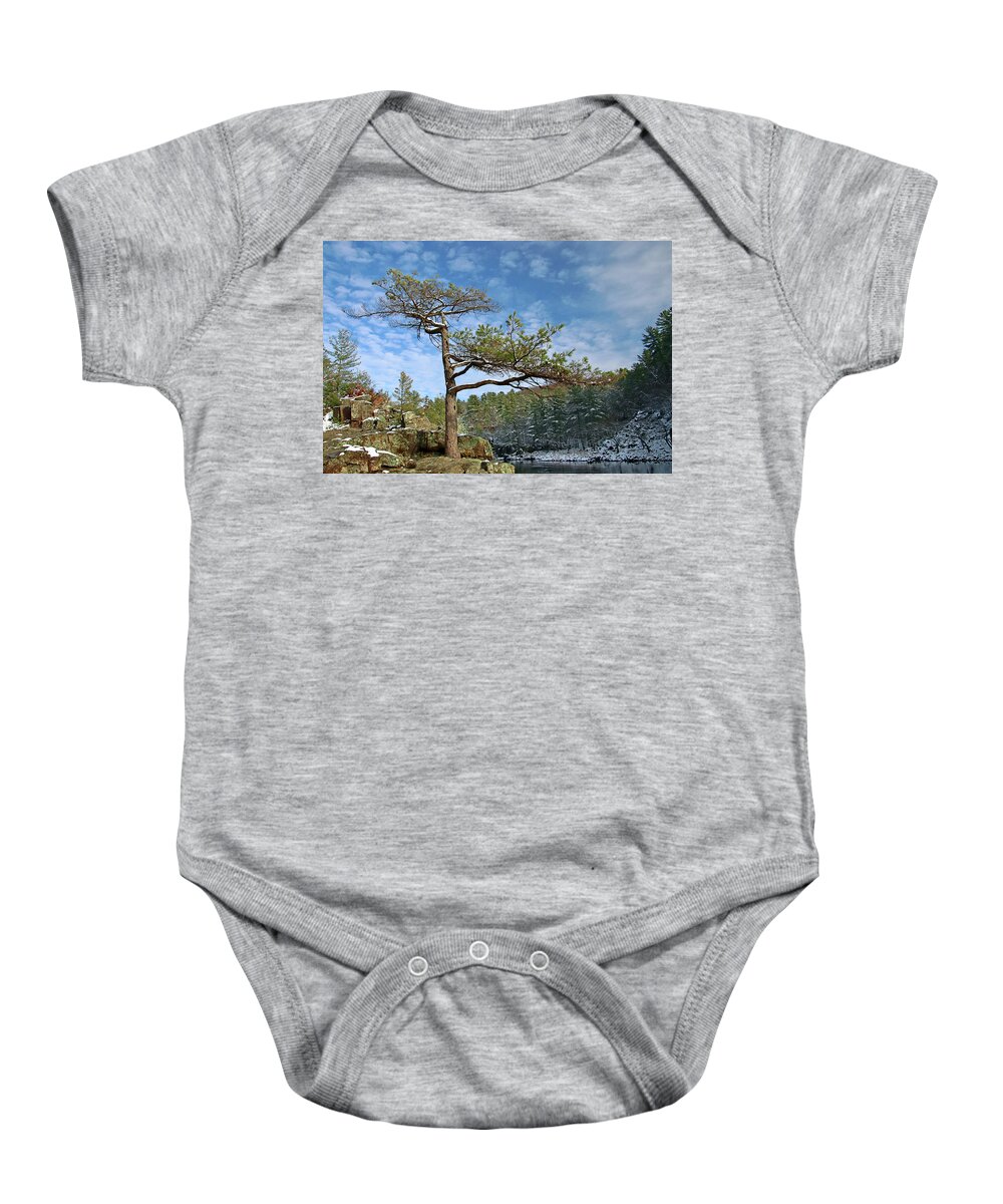 Lone Baby Onesie featuring the photograph Lone Pine #1 by Sarah Lilja