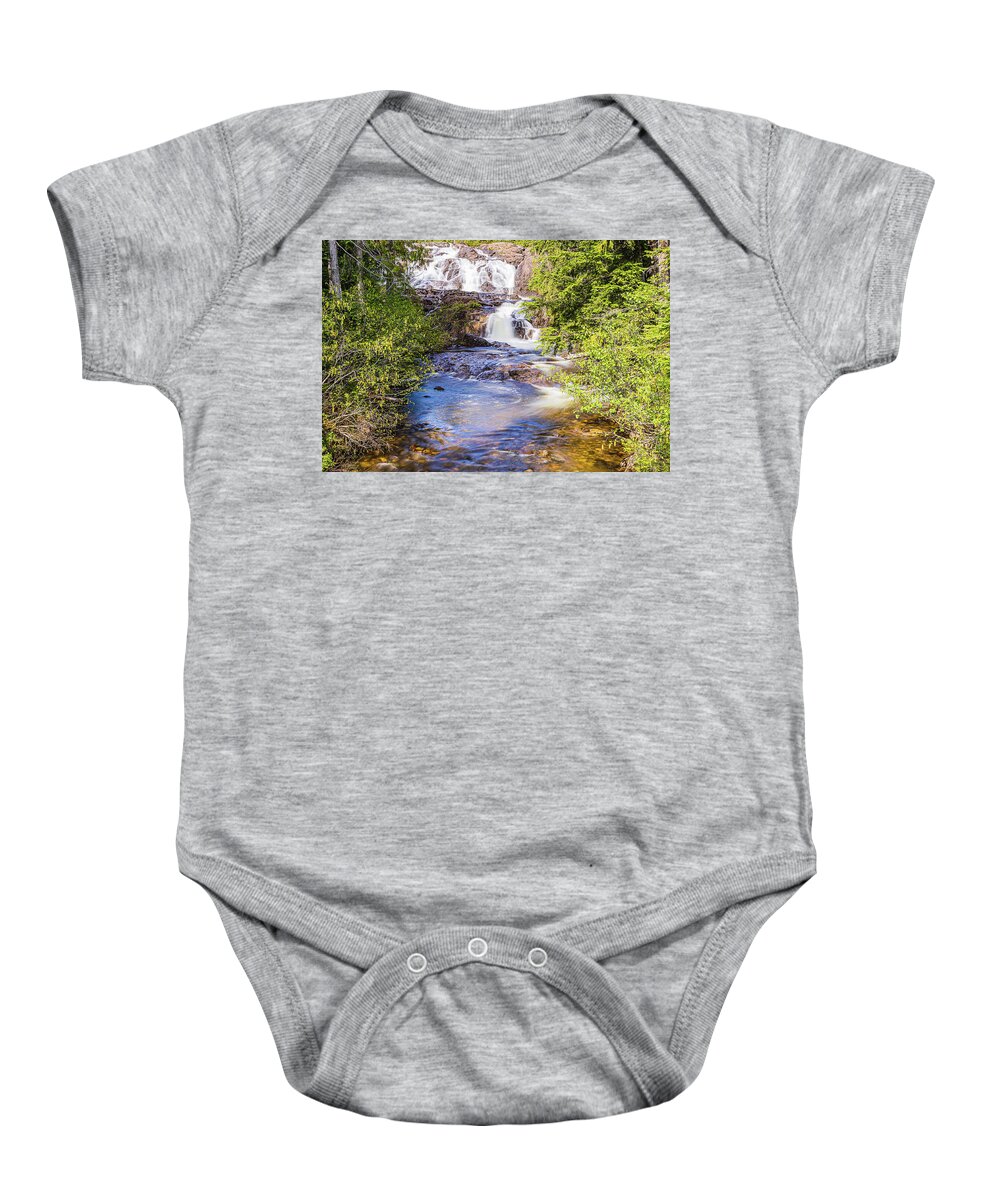 Landscapes Baby Onesie featuring the photograph Paradise Falls-3 #1 by Claude Dalley