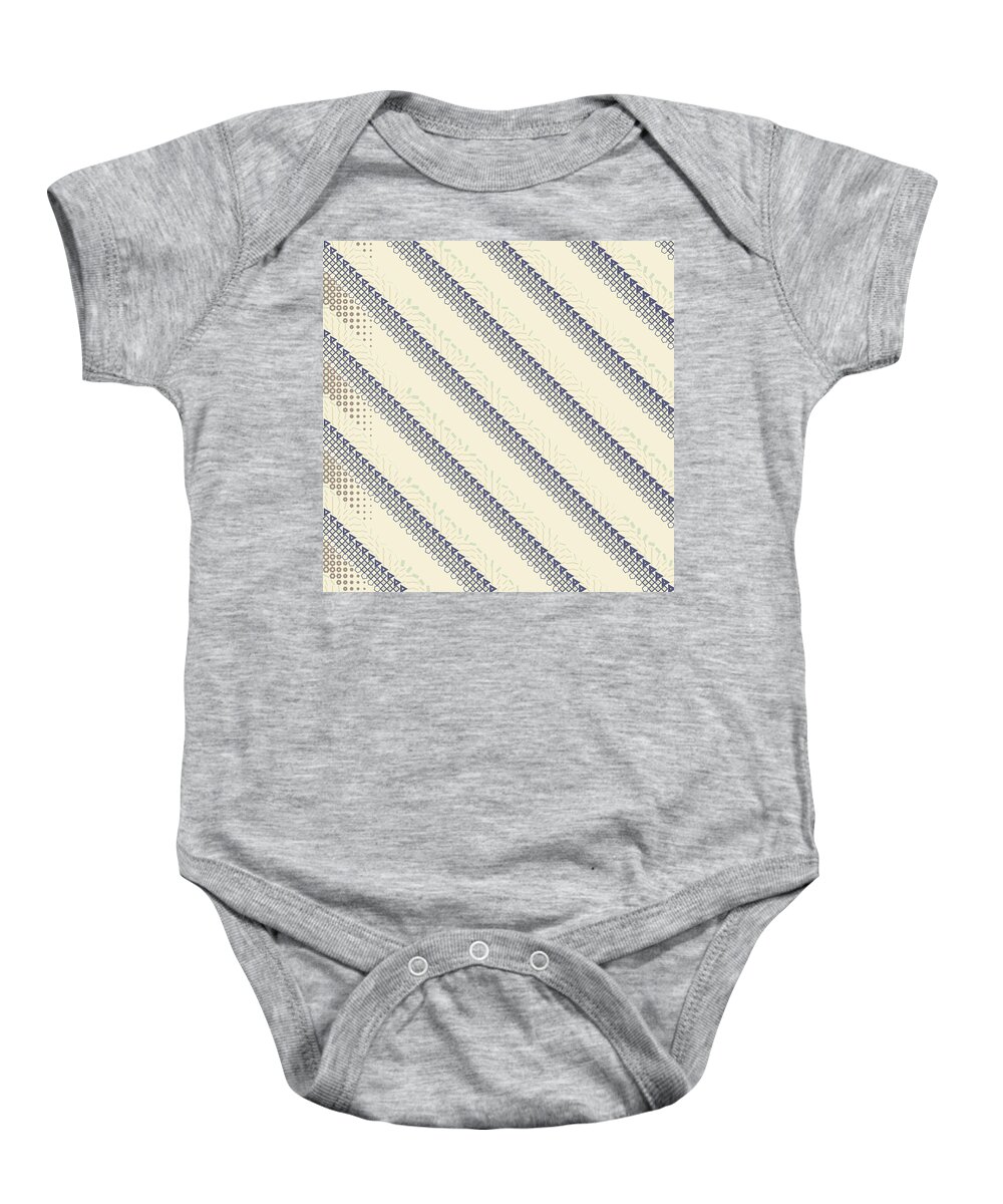 Abstract Baby Onesie featuring the digital art Pattern 2 by Marko Sabotin