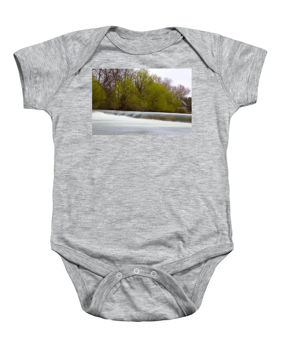 River Baby Onesie featuring the photograph River Falls by Dart Humeston