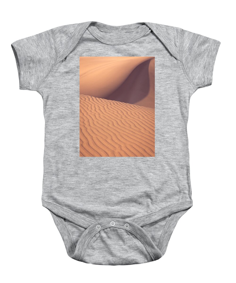 Sand Dunes Baby Onesie featuring the photograph Sand Dune with Movement by Peter Boehringer