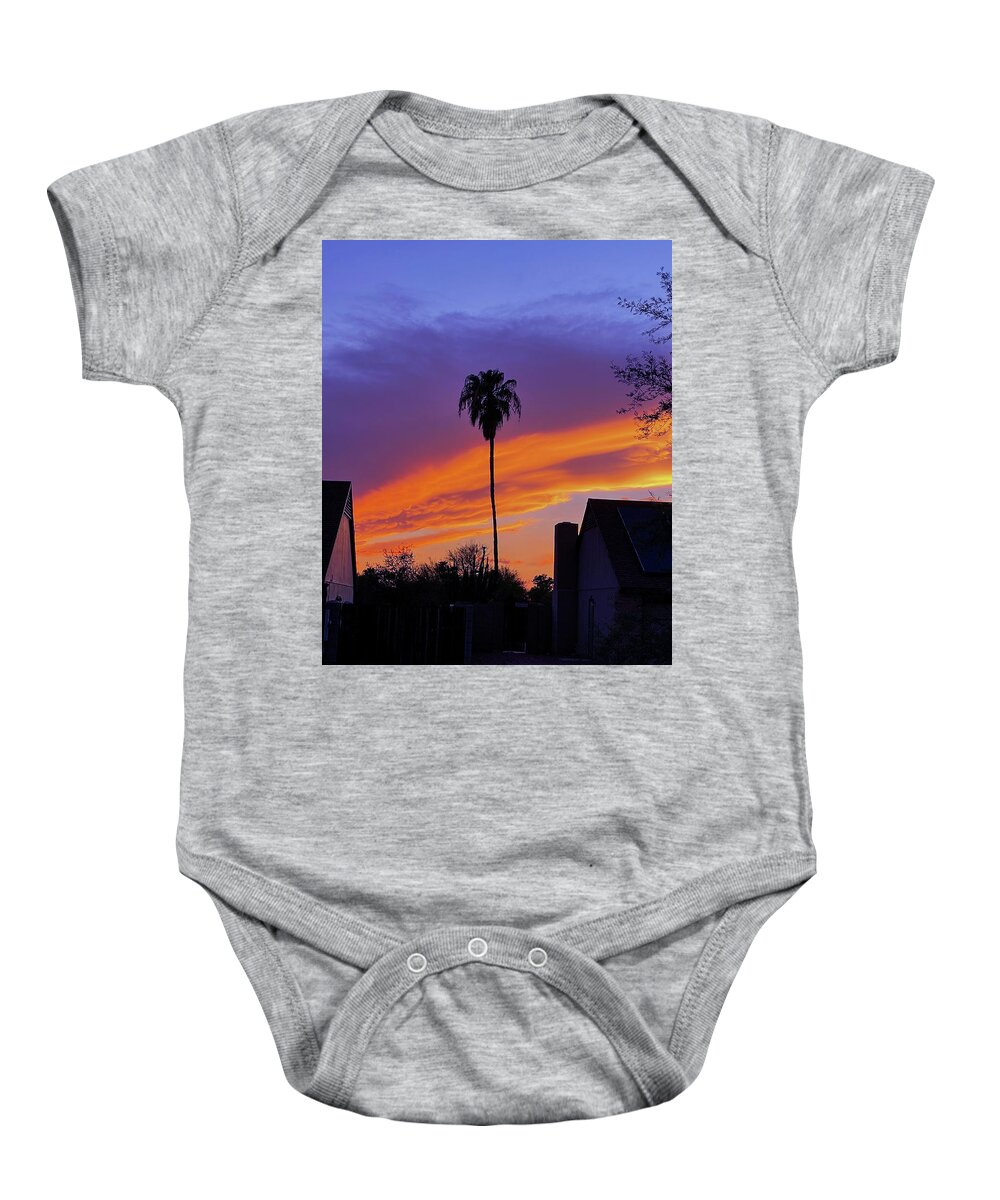 Sunset Baby Onesie featuring the photograph Sunset at SQ1 #1 by Grey Coopre