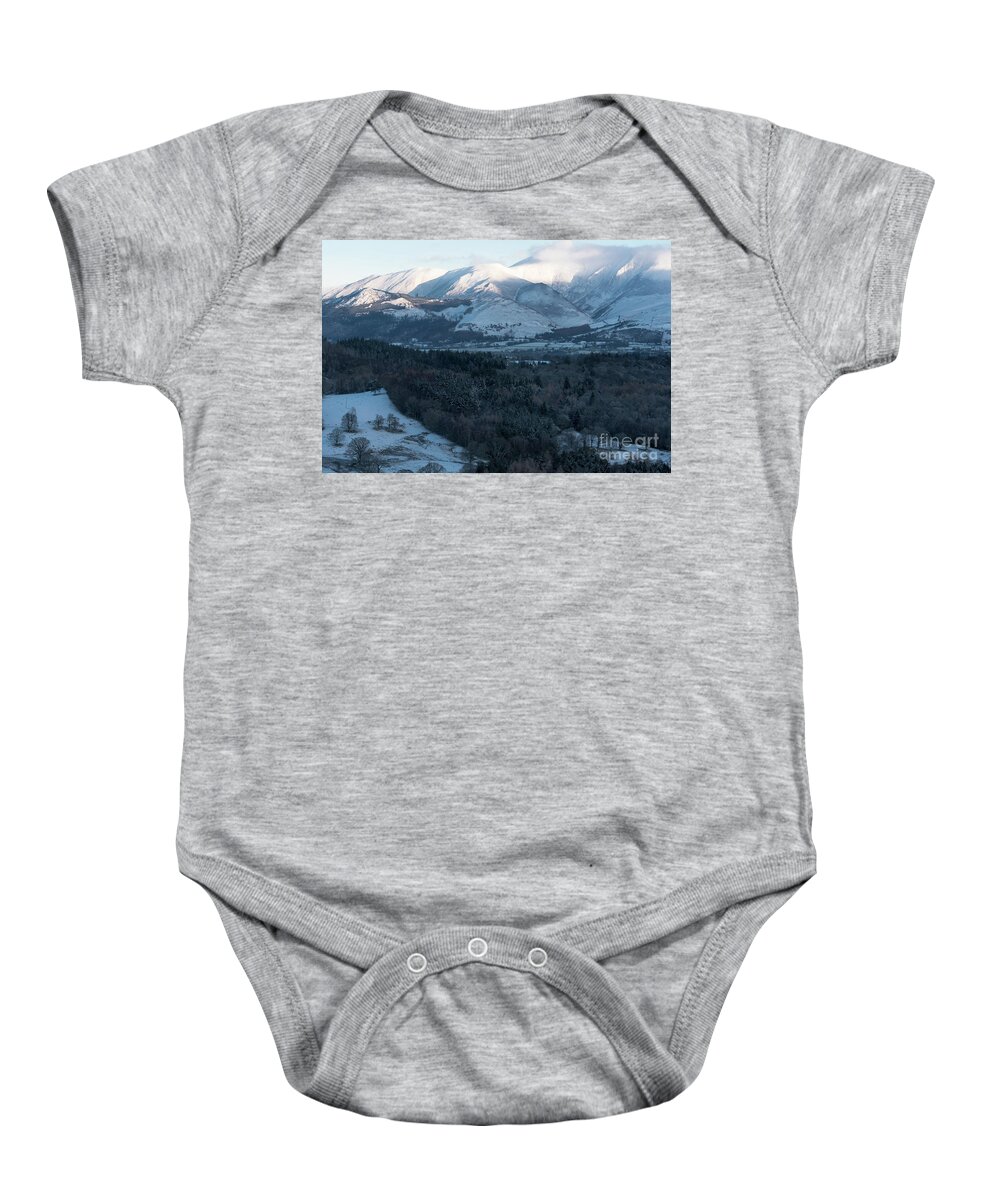 Photographer Baby Onesie featuring the photograph Winter Mountains, Cumbria #2 by Perry Rodriguez