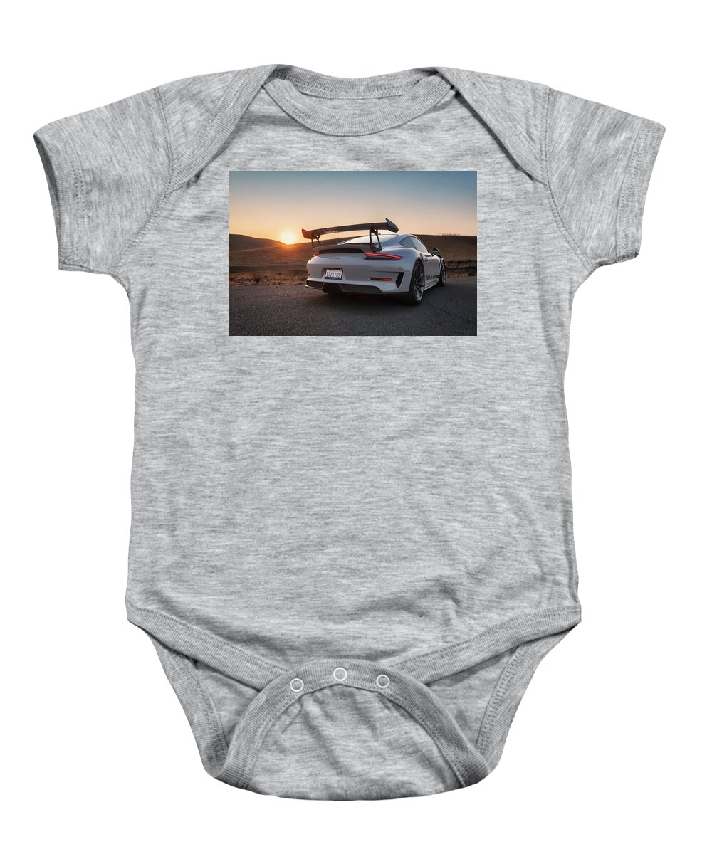 Cars Baby Onesie featuring the photograph #Porsche #GT3RS #Print #15 by ItzKirb Photography