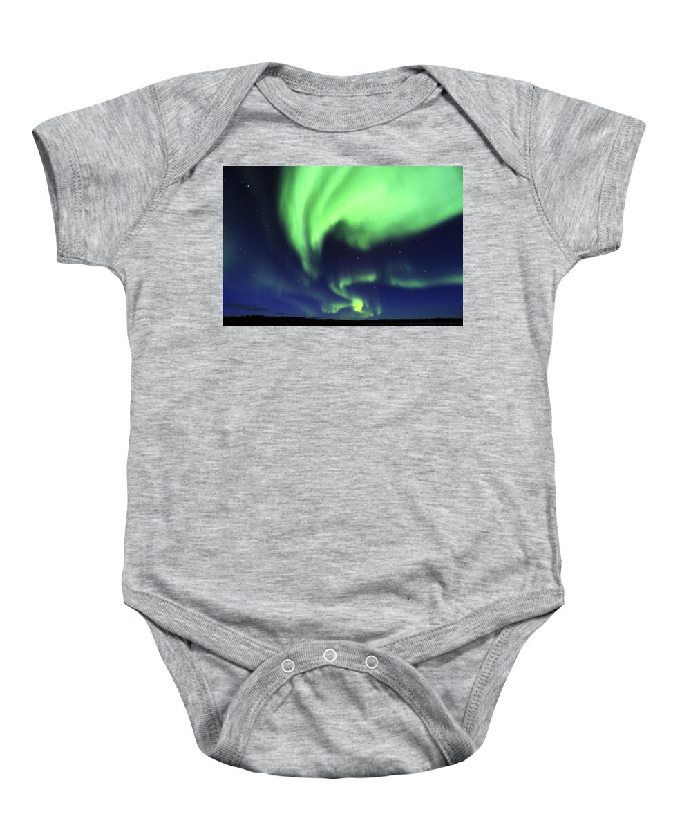 Northern Lights Baby Onesie featuring the photograph Northern Lights #18 by Shixing Wen