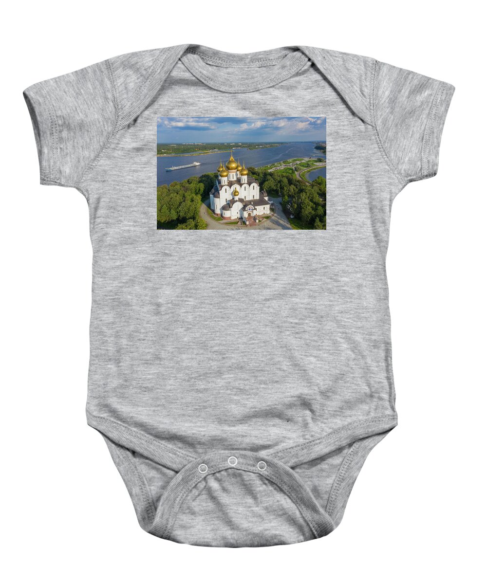 Yaroslavl Baby Onesie featuring the photograph Assumption Cathedral in Yaroslavl #2 by Mikhail Kokhanchikov