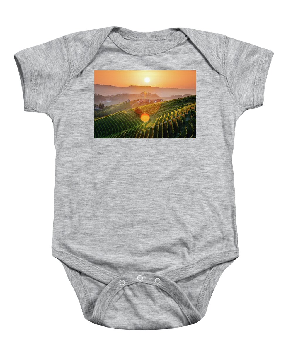 Barbera Baby Onesie featuring the photograph Langhe #2 by Francesco Riccardo Iacomino