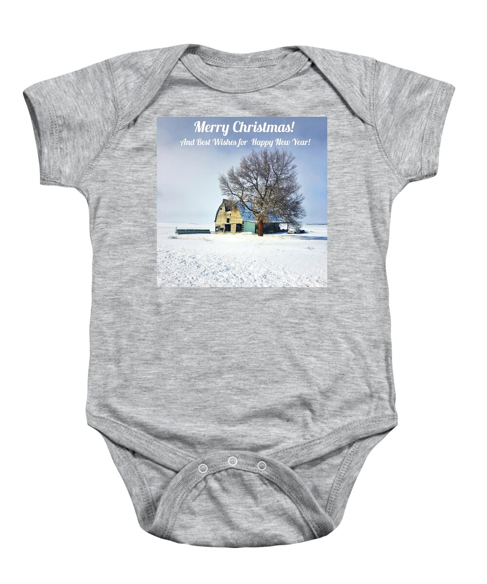 Christmas Baby Onesie featuring the photograph Merry Christmas #2 #2 by Jerry Abbott